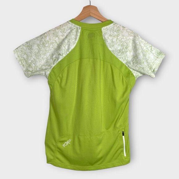 FOX Racing Jersey Woman's XL Green Breathable Back Pocket Cycling Performance - Picture 2 of 10